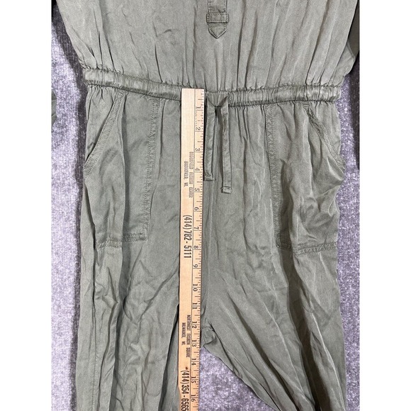 Old Navy Long Sleeve Jogger Leg Utility Jumpsuit Girls Size XL 14 Green Pockets - Picture 14 of 16